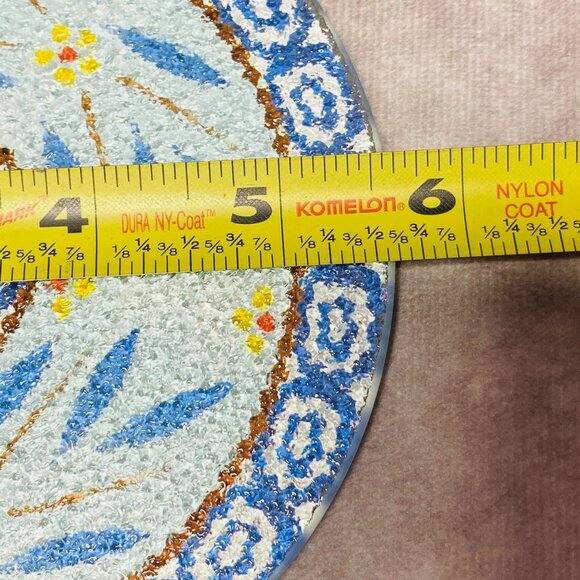 Temp-Tations Old World Blue Pattern Ceramic Trivets Set Of 3 - Picture 8 of 8